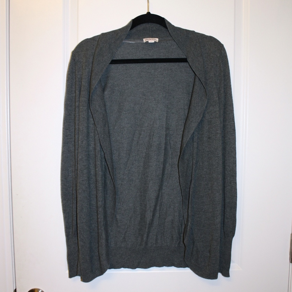 Gray Lightweight Cardigan Sweater - Size Small